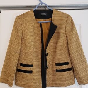 Kasper Black and Gold Blazer